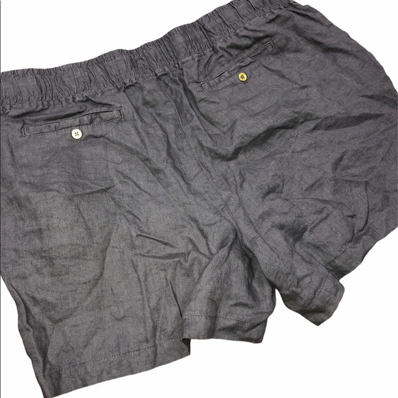 Company by Ellen Tracy XLarge grey linen shorts - Picture 2 of 4